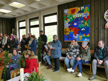 Palmsontag in St. Crescentius - Beginn der Heiligen Woche (Foto: Karl-Franz Thiede)